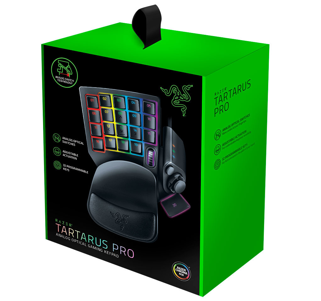 Razer Announces Tartarus Pro Keypad with Analog Optical Switches