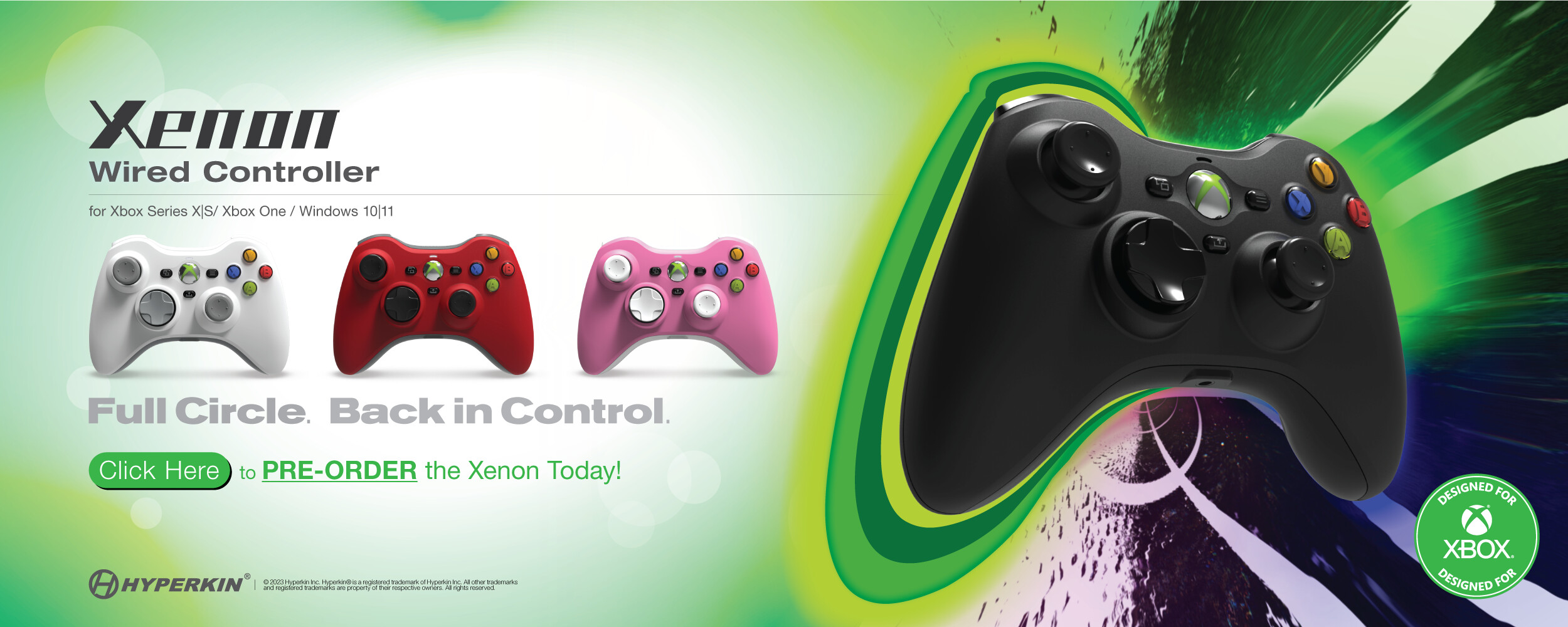 Hyperkin's Xenon Xbox 360-Style Wired Controller Available for Pre-Order