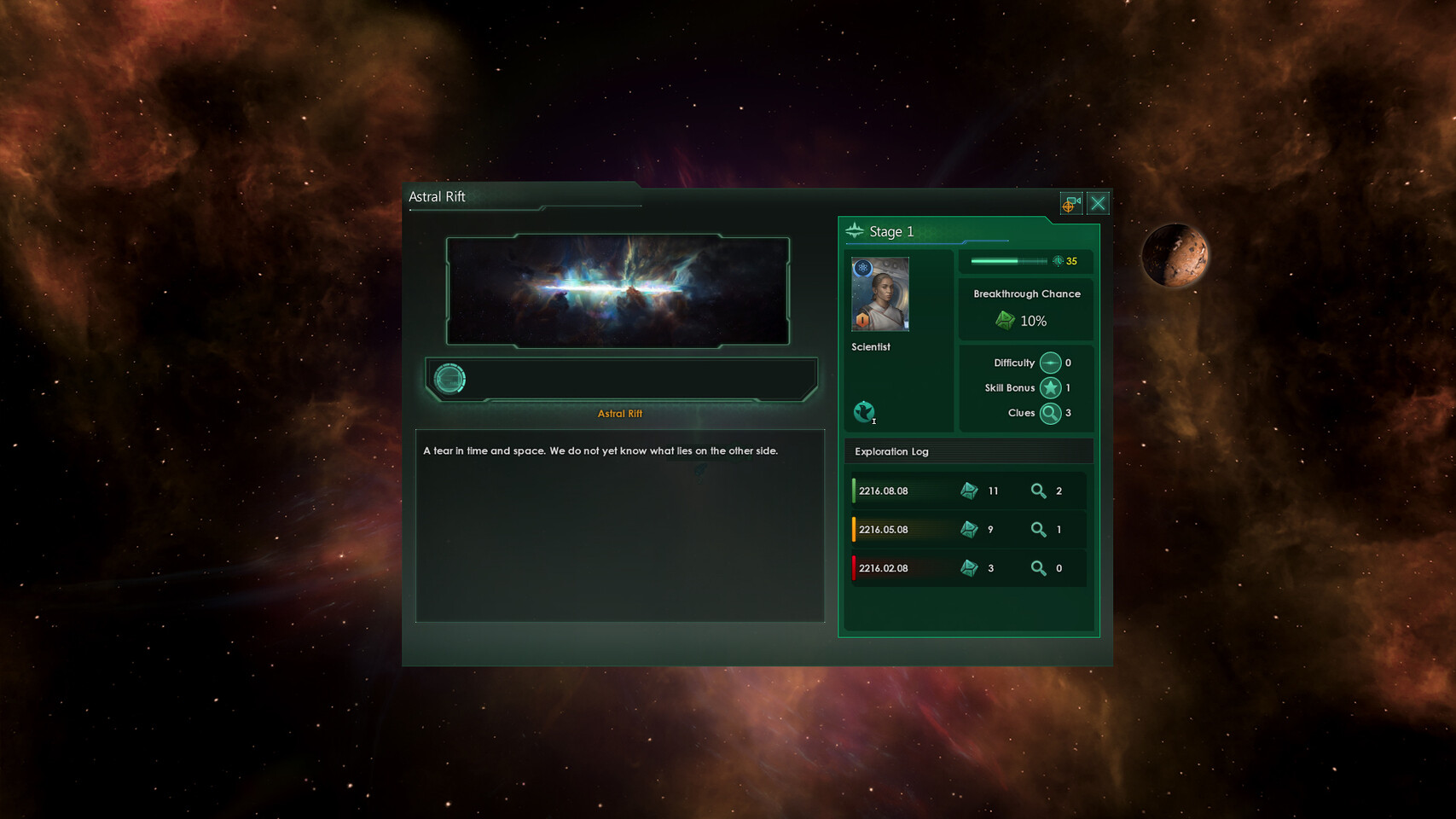 Stellaris, Interface In Game