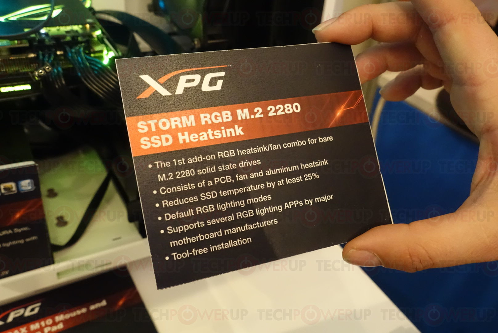 editorial propeller memories ADATA Shows off XPG Storm RGB M.2 SSD Heatsink | TechPowerUp