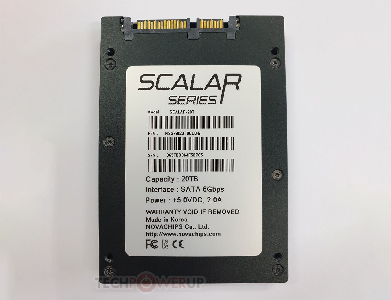 Novachips Announces SCALAR-20T 2.5-inch with 20TB Capacity | TechPowerUp