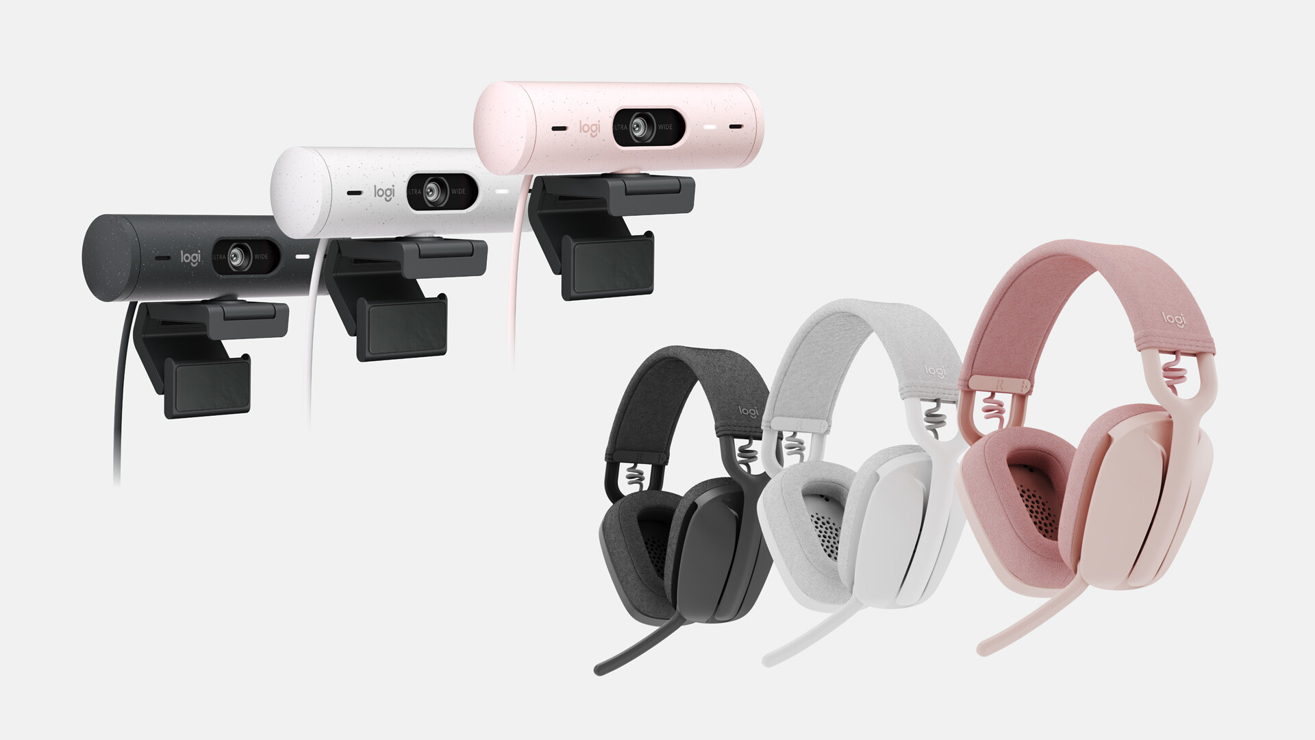 Logitech's New Brio 500 Series Webcams and Zone Vibe Headphones