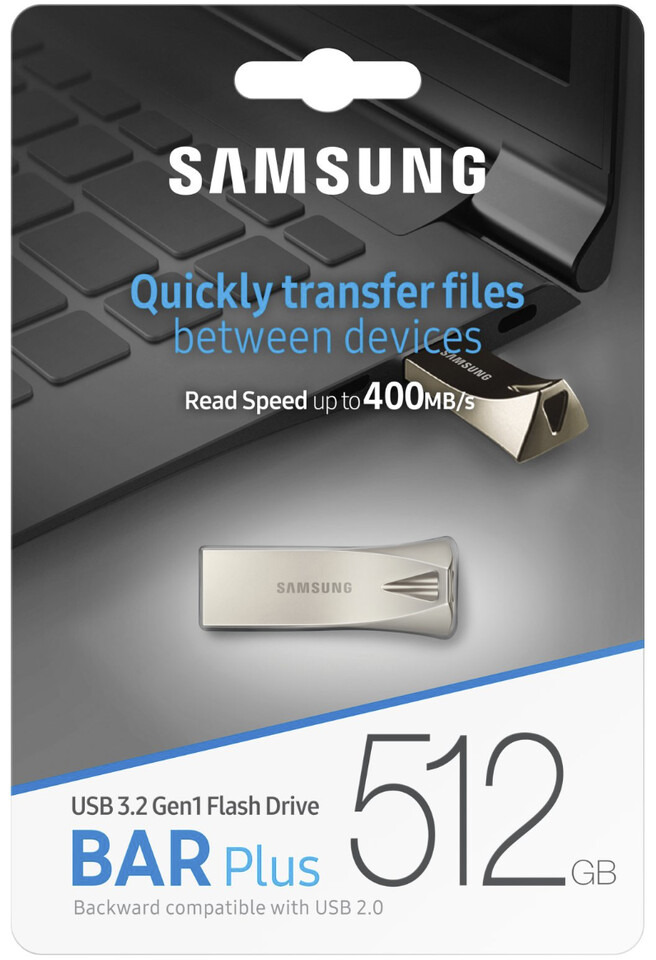 سامسونگ درایوهای فلش USB 512 گیگابایتی BAR Plus و FIT Plus را عرضه می کند