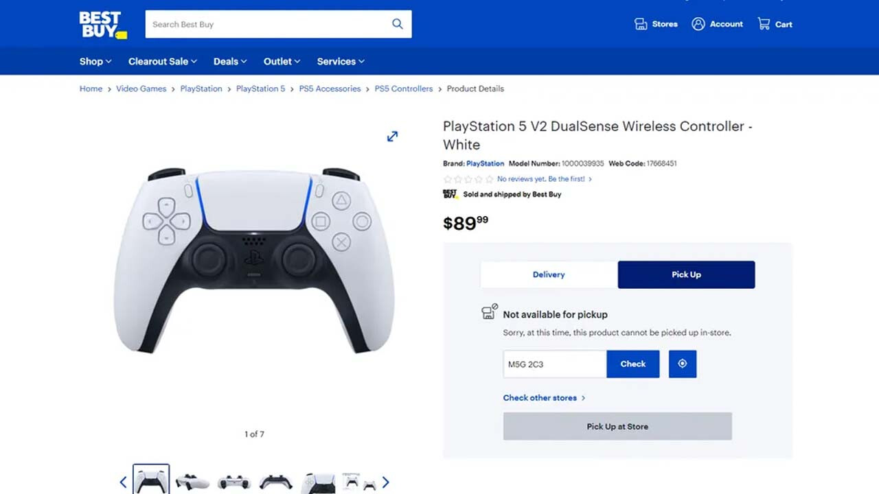 Sony PS5 V2 DualSense Controller Leaked by Best Buy