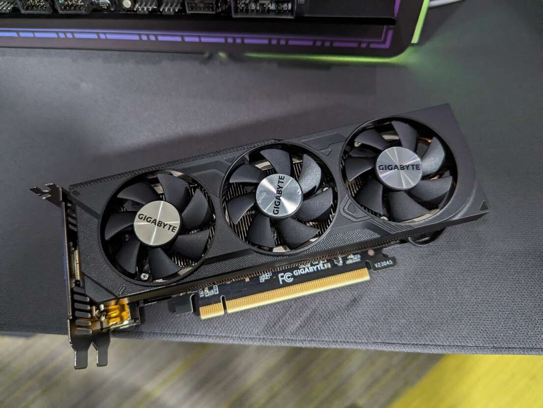 Gigabyte GeForce RTX 4060 Low-Profile GPU Pictured: Triple-Fan