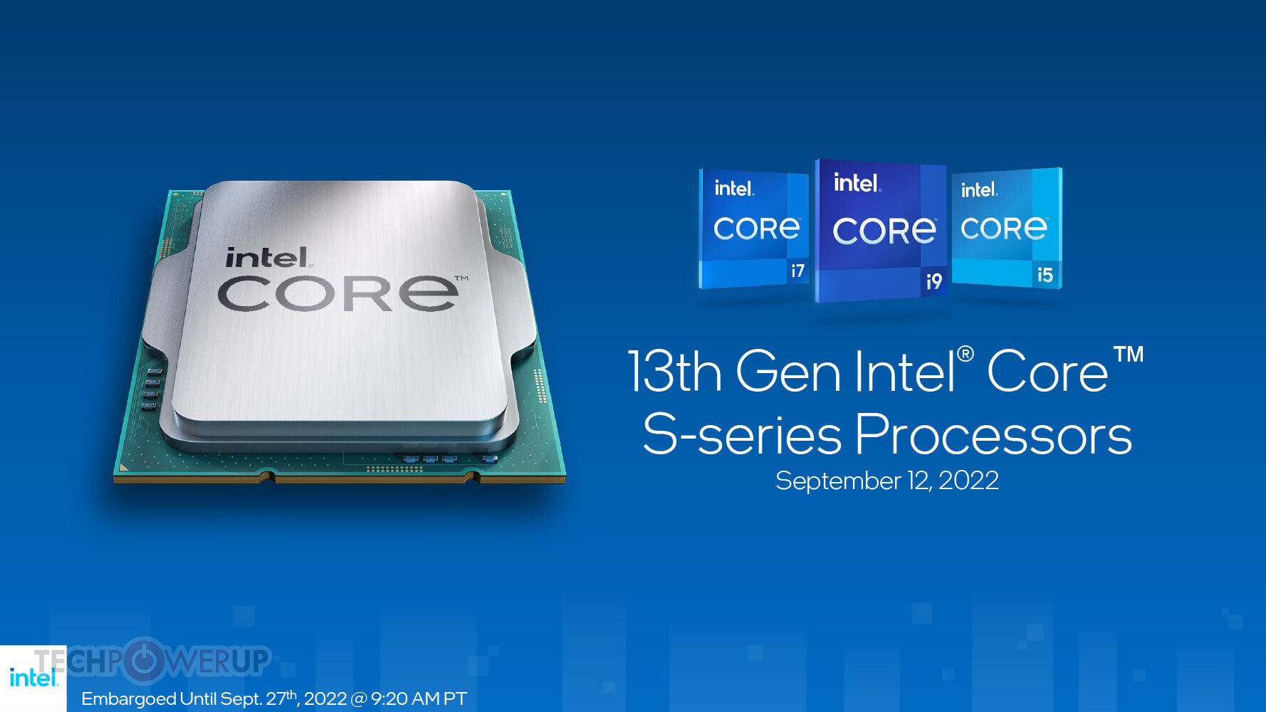 give Jeg spiser morgenmad indstudering Intel 13th Gen Core "Raptor Lake" Desktop Processors Launched: +15% ST,  +41% MT Uplift | TechPowerUp