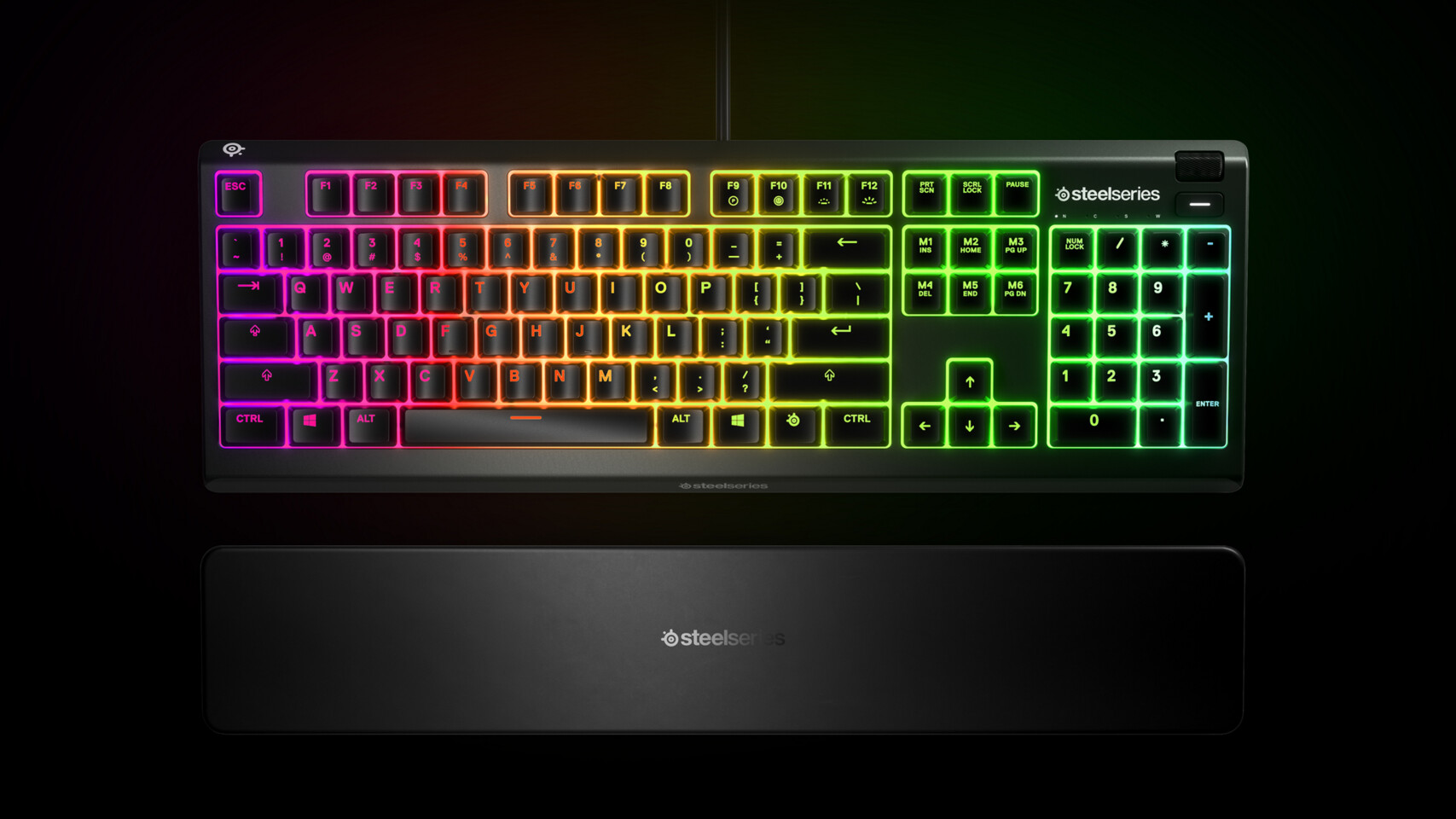 SteelSeries Apex 5 Hybrid Mechanical Gaming Keyboard – Per-Key RGB  Illumination – Aircraft Grade Alu with Rival 3 Gaming Mouse