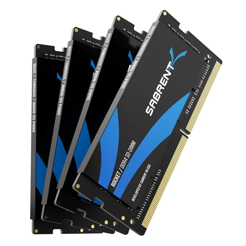 Sabrent Announces High-Performance SO-DIMM DDR4-3200 CL22 Memory Modules