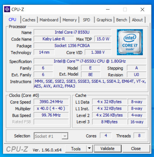 Mengidentifikasi processor dengan aplikasi CPU-Z