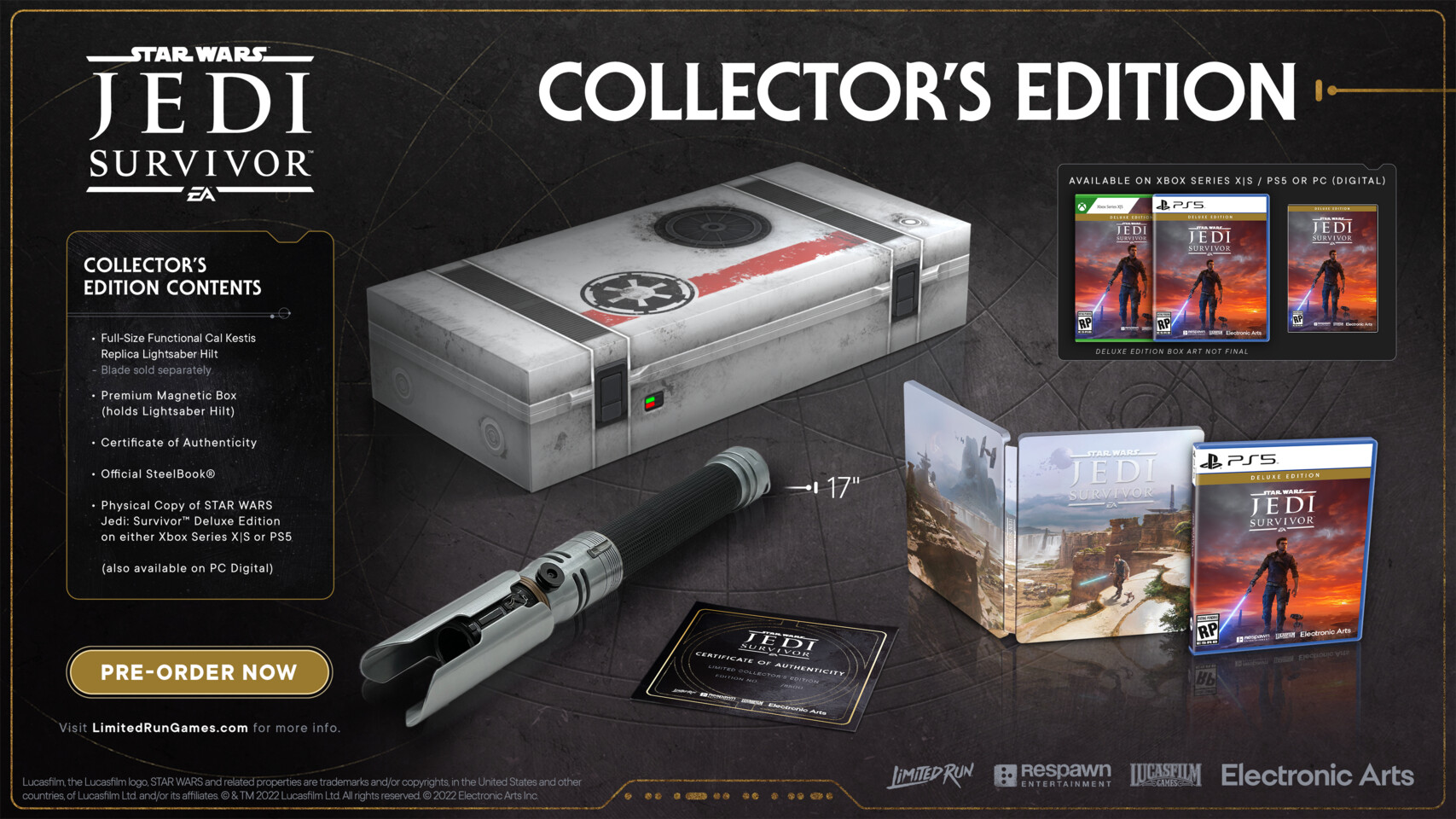 Star Wars Jedi: Fallen Order Collector's Edition leans towards the light  side