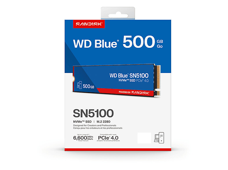 Western Digital WD Blue SN5100 M.2 NVMe SSD Pictured