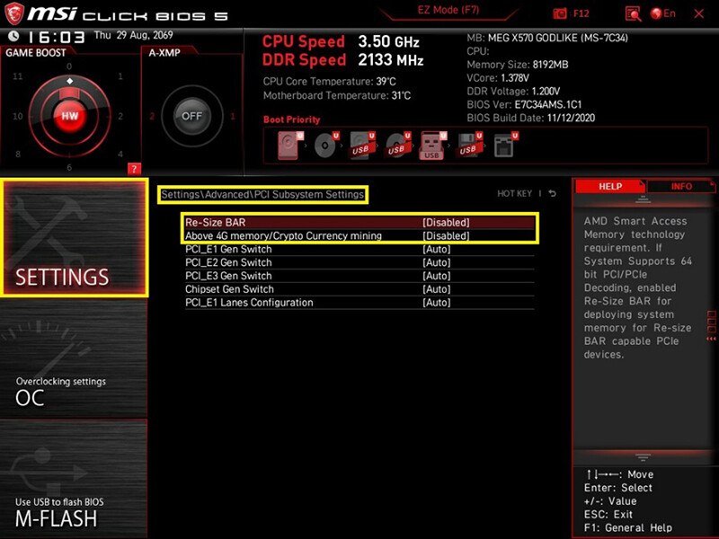 MSI Releases Resizable BAR Support BIOS Updates | TechPowerUp