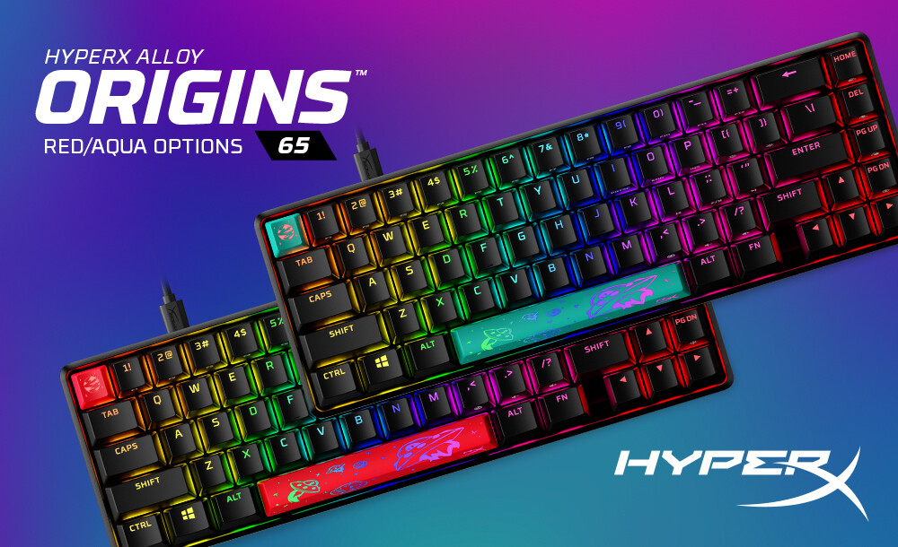 HyperX Alloy Origins 65 Keyboard Shipping with Colorway Customizations