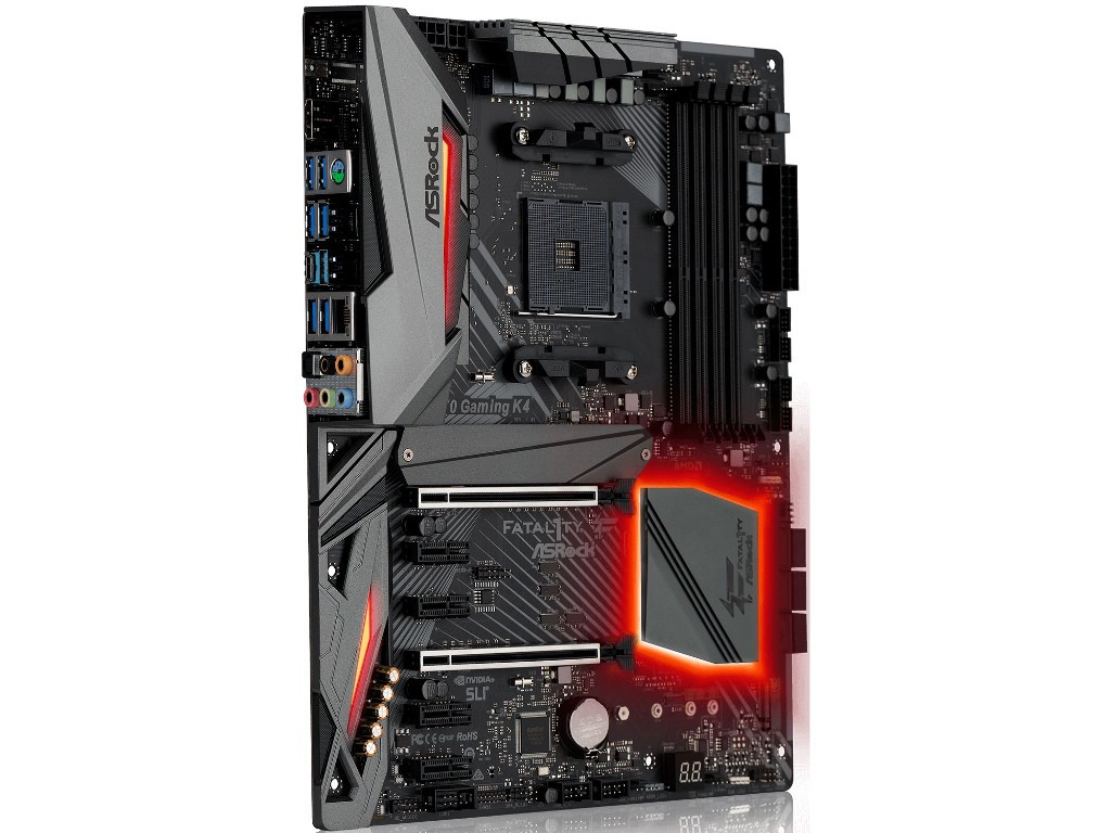 ASRock Fatal1ty X470 Gaming K4 and X470 Master SLI Pictured