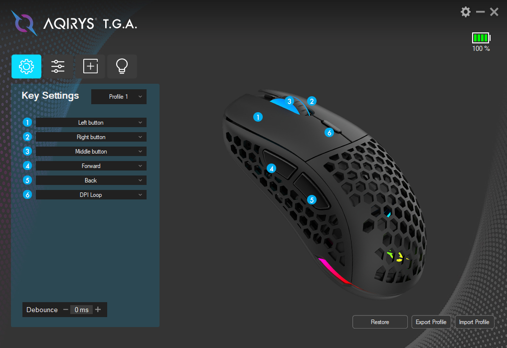 AQIRYS T.G.A. Mouse - Software, Lighting & Battery Life | TechPowerUp