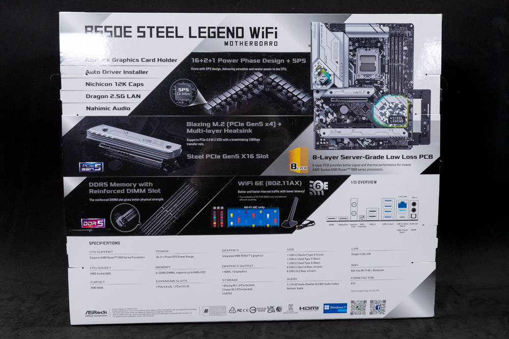 ASRock B650E Steel Legend WiFi Review - VRM Temperatures & Power  Consumption