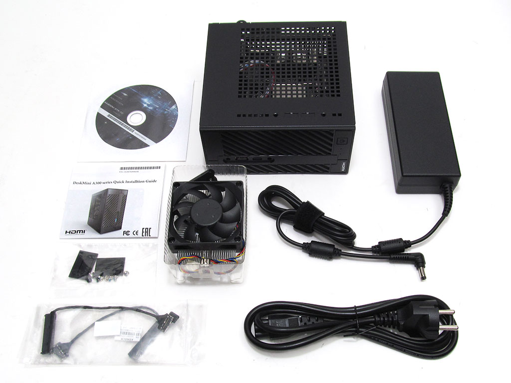 ASRock DeskMini A300 (Ryzen 5 2400G) Review - Packaging & Contents