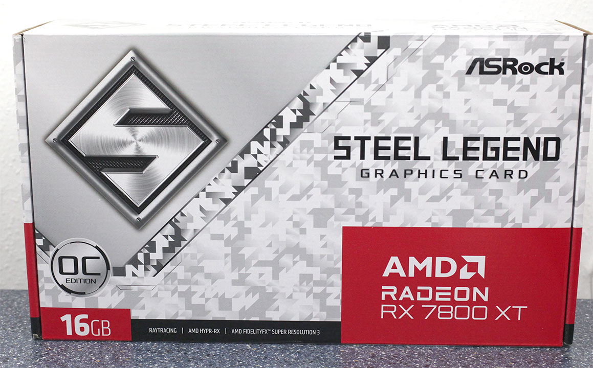 ASRock STEEL LEGEND Radeon RX 7800 XT Video Card RX7800XT SL 16GO