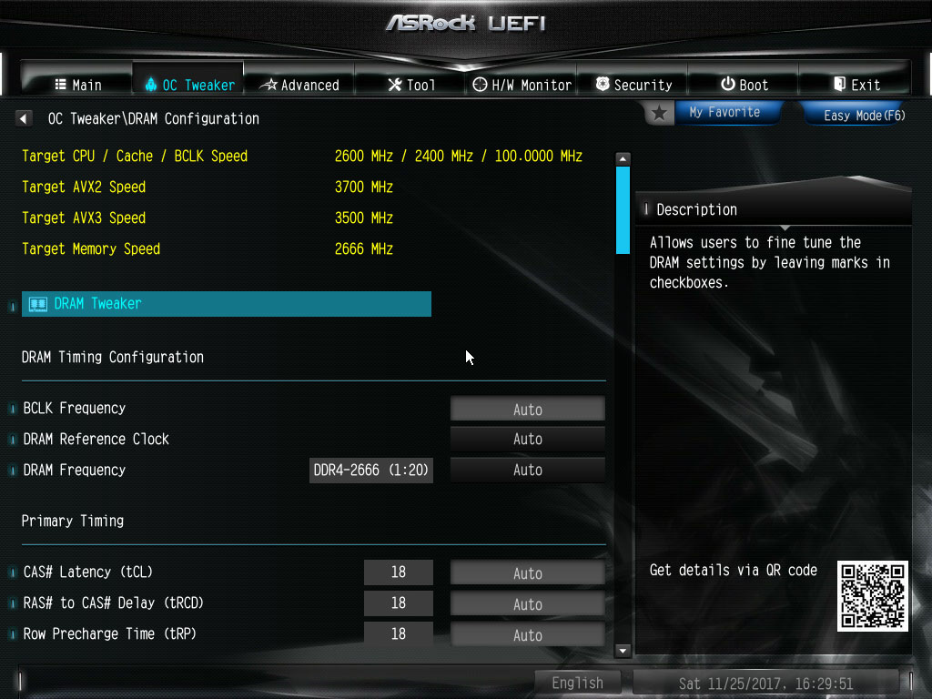 ASRock X299E-ITX/ac Motherboard Review - BIOS Overview | TechPowerUp