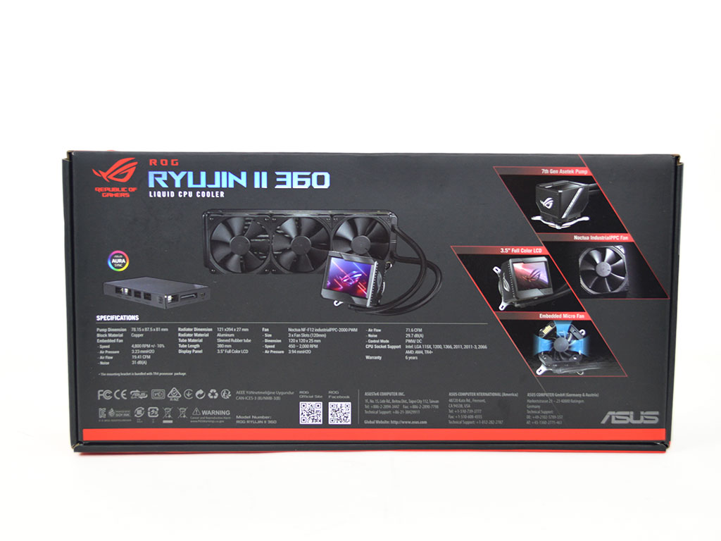 ROG RYUJIN II 360 ARGB, Cooling