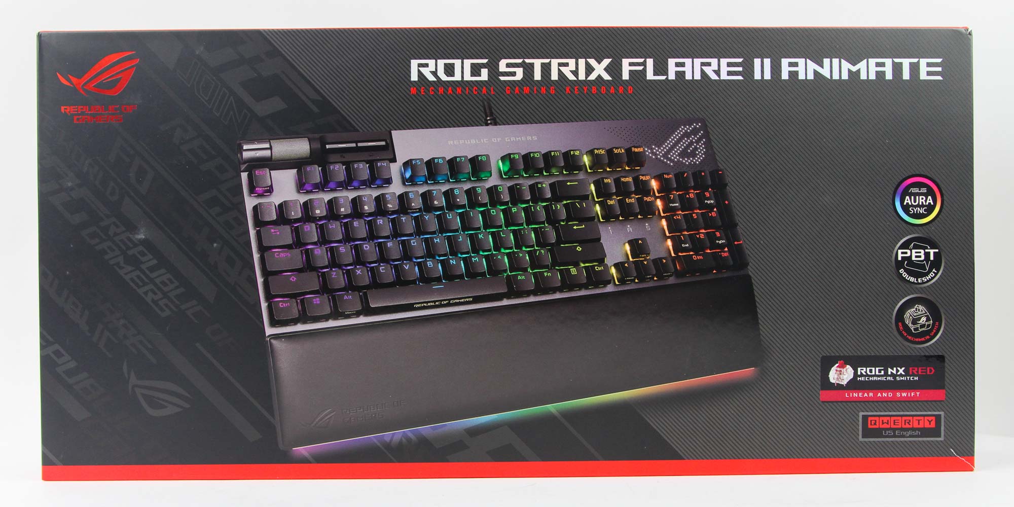 ASUS ROG Strix Flare II Animate Keyboard Review - Packaging