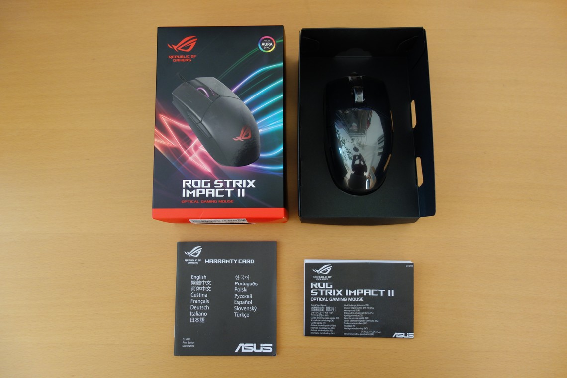 ASUS ROG Strix Impact II Review - Packaging, Weight, Cable & Feet