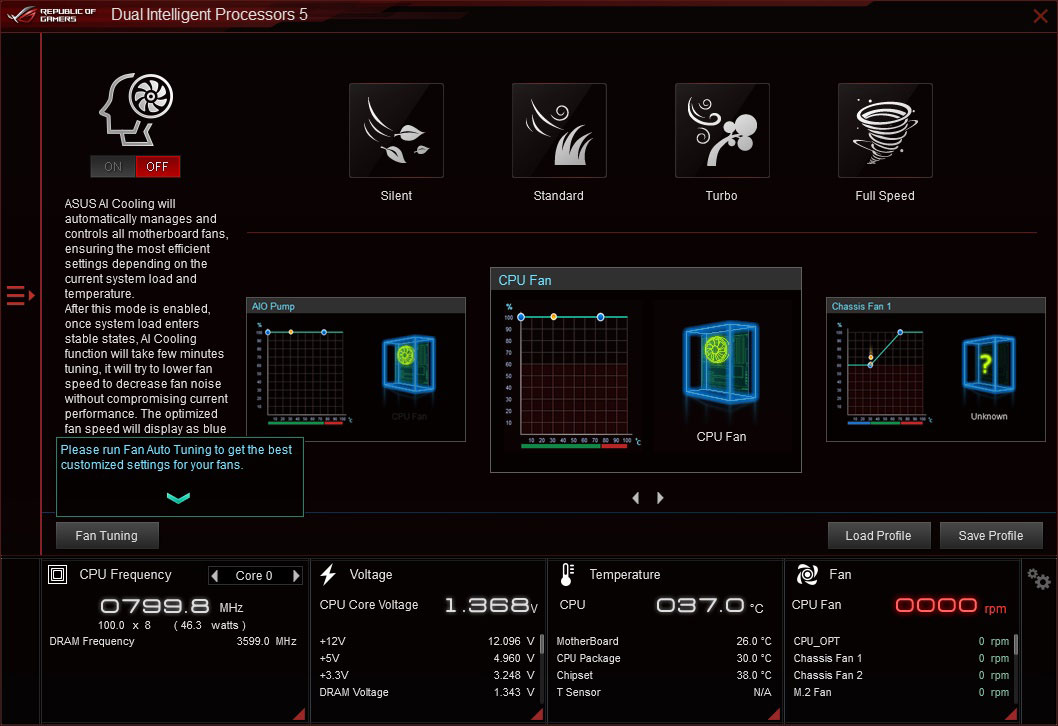 asus laptop fan control windows 10