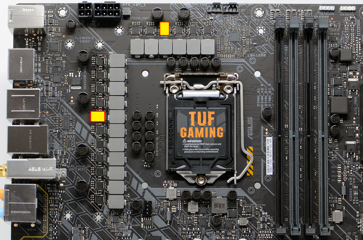ASUS TUF Gaming Z590-Plus WiFi Review - VRM Temperatures & Power  Consumption