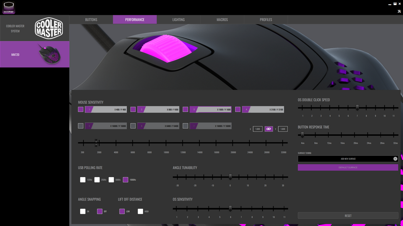 Cooler Master MM720 Review Software & Lighting TechPowerUp