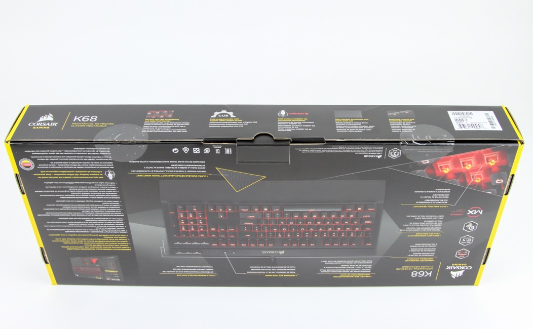 Clavier Gaming Corsair K68 Cherry MX Red - Dealicash