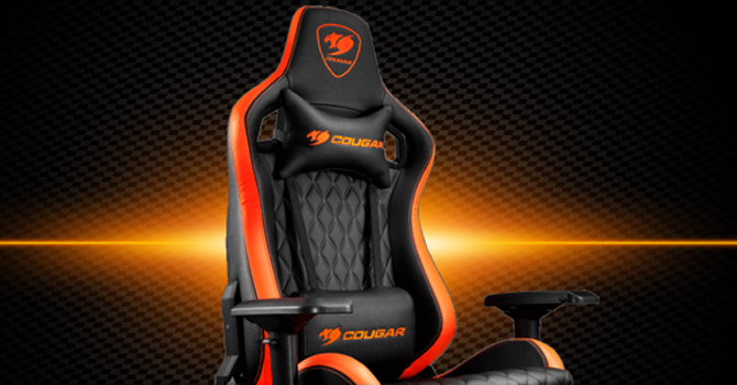 Cougars Armor Chair Orange-CG-CHAIR-ARMOR-ORG - Nology Electronics