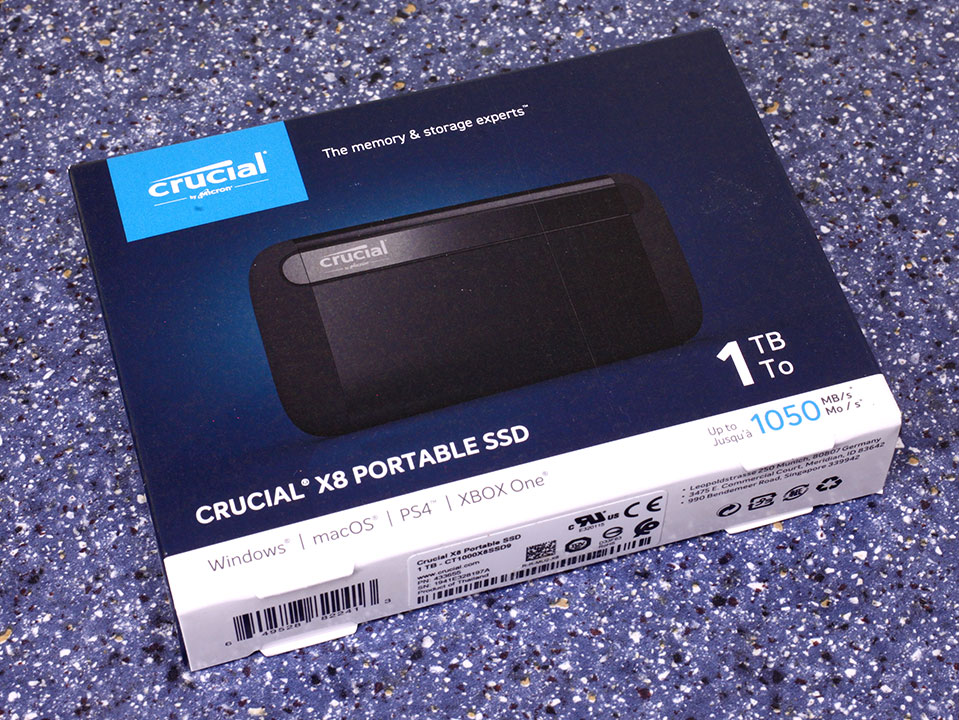 SSD portable Crucial X8 1 To | CT1000X8SSD9 | Crucial FR