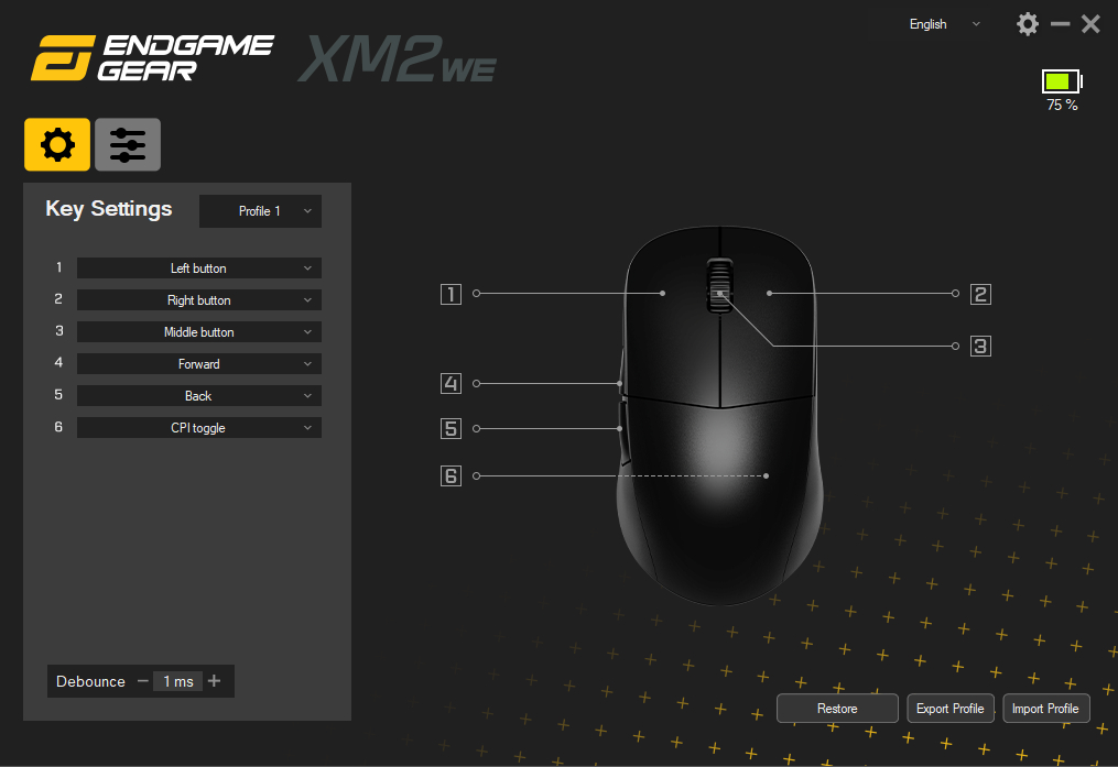 Endgame Gear XM2we Review - Software & Battery Life