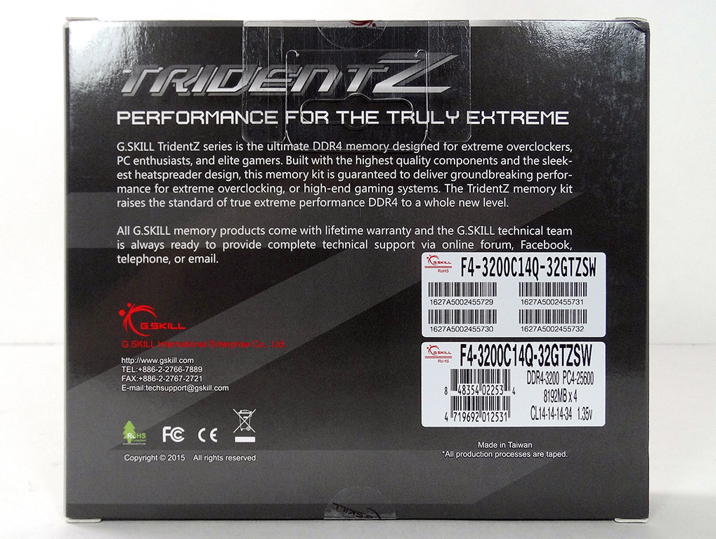 G.Skill Trident Z 3200 MHz C14 32 GB Review - Packaging & Contents ...