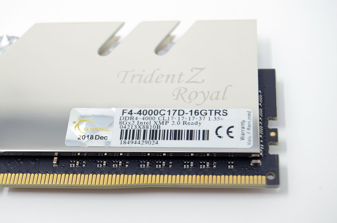 G.SKILL Trident Z Royal DDR4-4000 CL17 2x8GB Review - A Closer