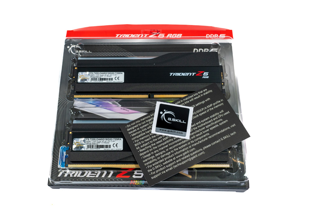 G.SKILL Trident Z5 DDR5-7200 CL34 2x 16 GB Review Packaging & Contents | TechPowerUp