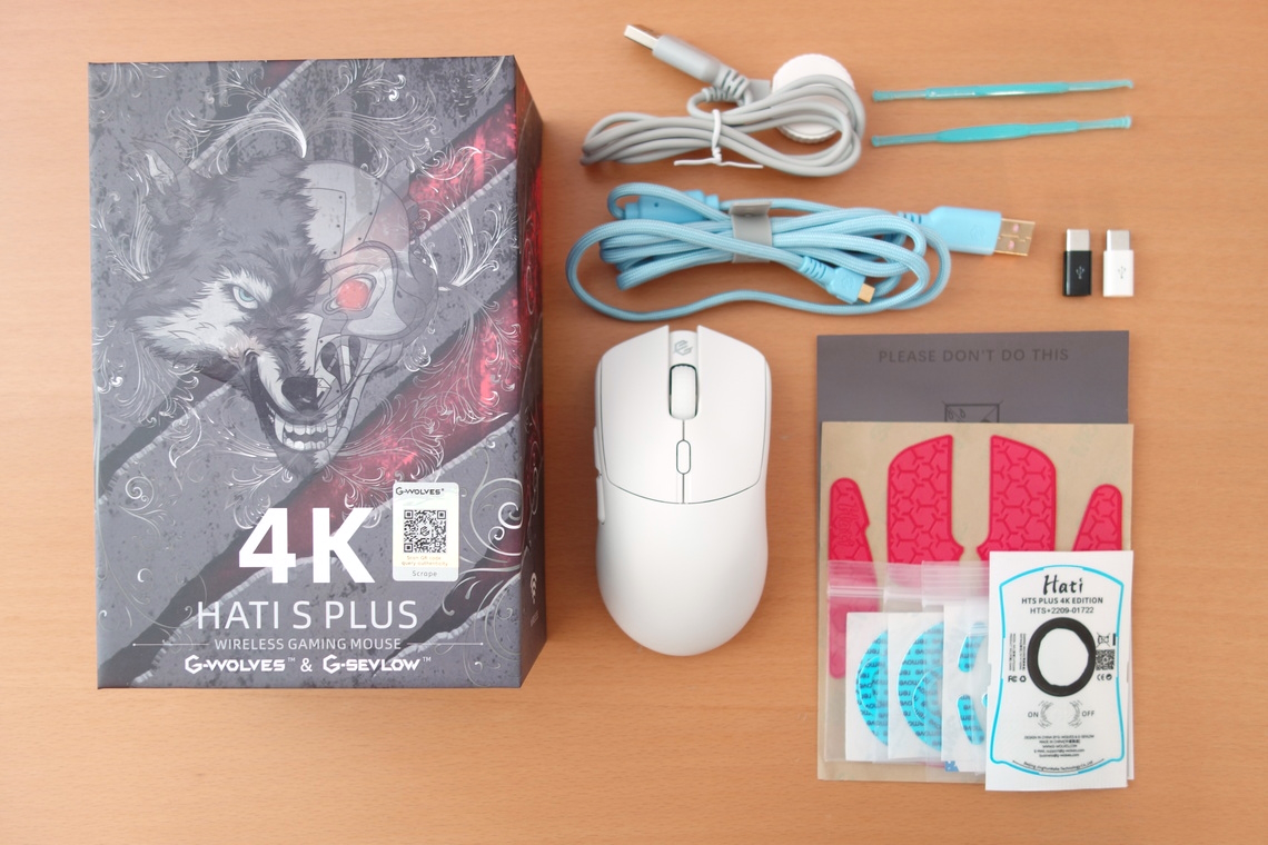 G-Wolves Hati-S Plus 4K Review - Packaging, Weight & Feet