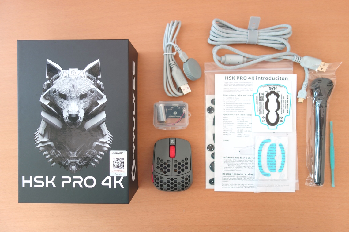 G-Wolves HSK Pro 4K Review - Packaging, Weight & Feet | TechPowerUp