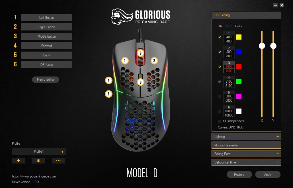Glorious Model D- Review - Software & Lighting | TechPowerUp