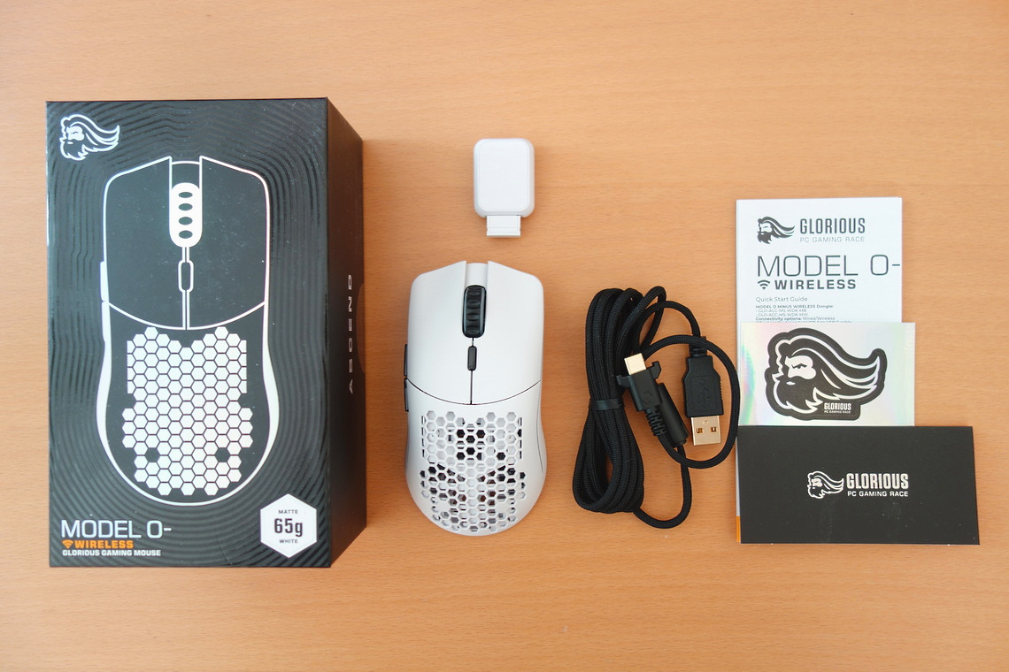 Glorious Model O Wireless Gaming Mouse Review Packaging Weight Feet Techpowerup