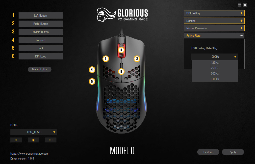 Glorious Model O Mouse Review Software Lighting Techpowerup