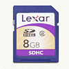 Lexar 8 GB Class 2 SDHC
