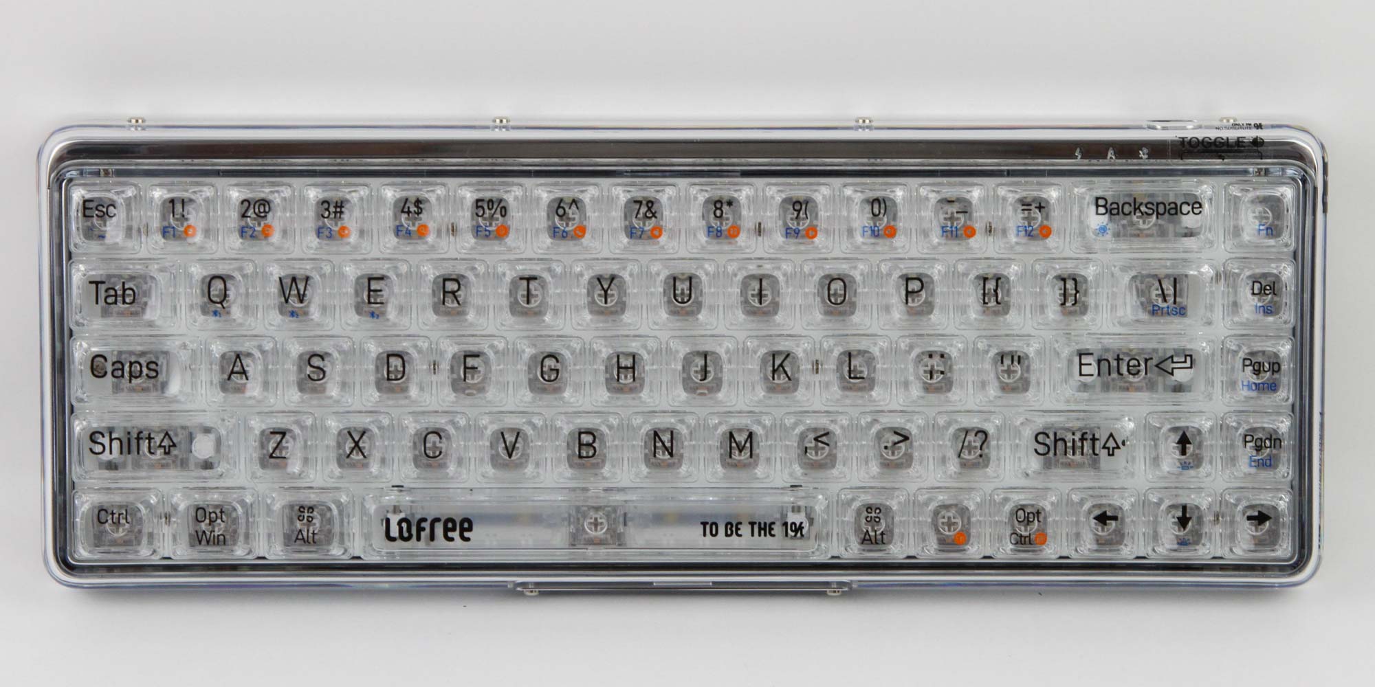 LOFREE 1% Transparent Mechanical Keyboard
