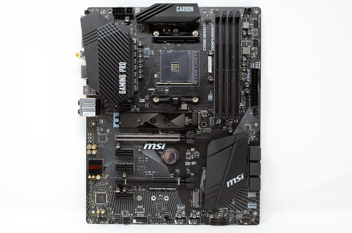 card sort Host of MSI B450 GAMING PRO CARBON AC Review - Board Layout | TechPowerUp