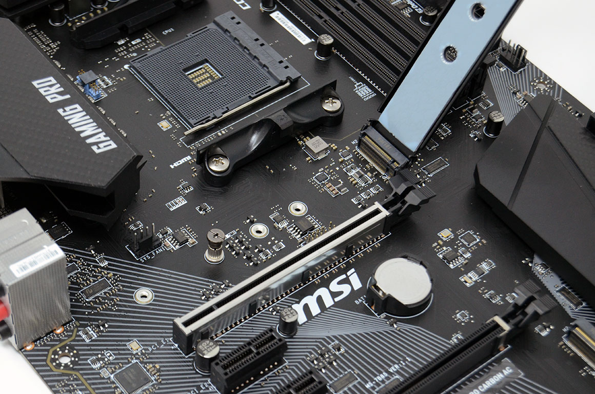 MSI B450 GAMING PRO CARBON AC Review Board Layout TechPowerUp