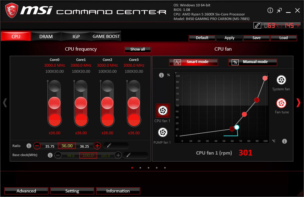 Msi B450 Gaming Pro Carbon Ac Review Fan Control Techpowerup