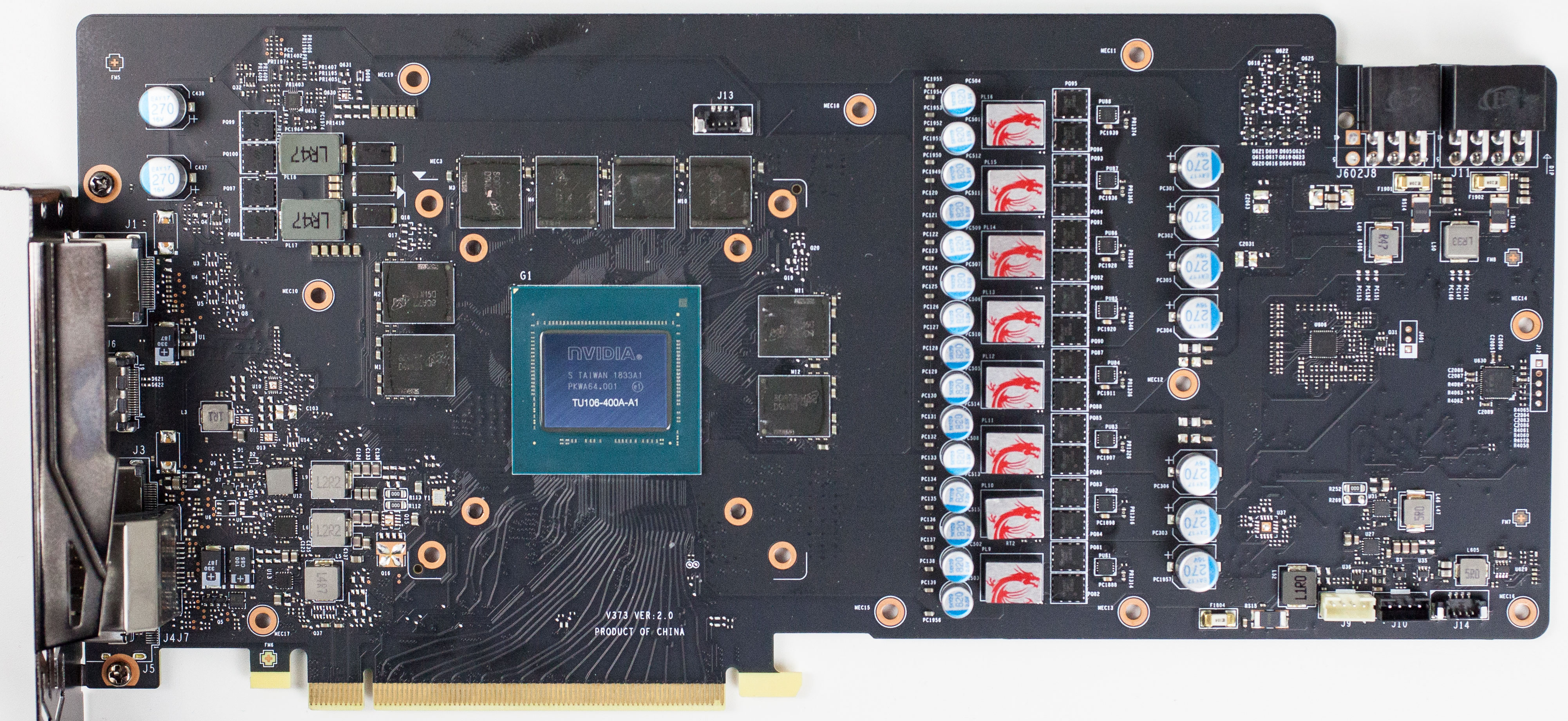 MSI GeForce RTX 2070 Gaming Z 8 GB Review Circuit Board Analysis TechPowerUp