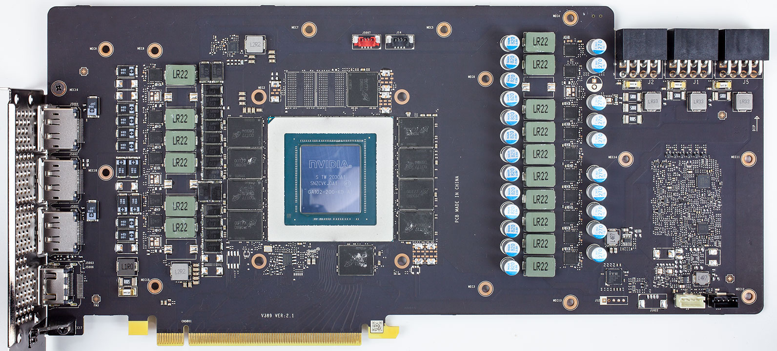 MSI GeForce RTX 3080 Gaming X Trio Review - Circuit Board Analysis
