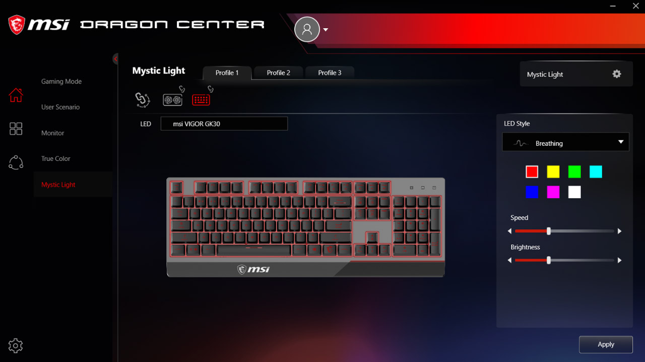 msi center software update button msi center software update button