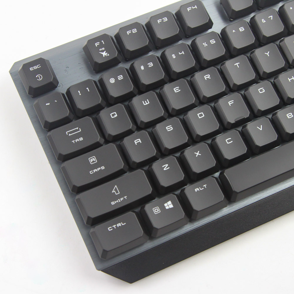 MSI Vigor GK50 Low Profile RGB Mechanical Gaming Keyboard, Kailh White Low  Profile Switches, Brushed Aluminum Design, Ergonomic Keycap Design, RGB
